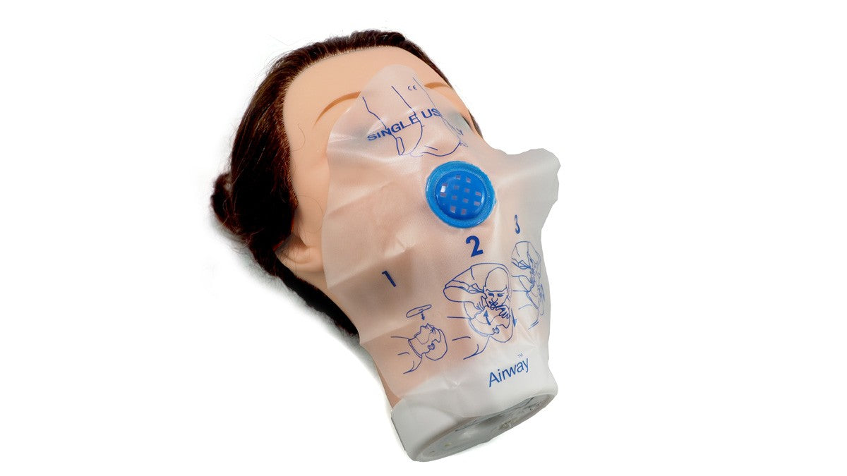 Airway® CPR shield with check valve and filter