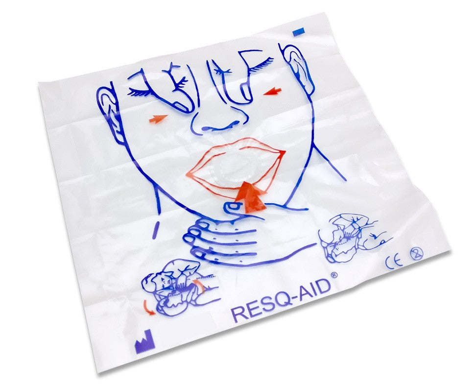 Resq-Aid® CPR shield with check valve and filter