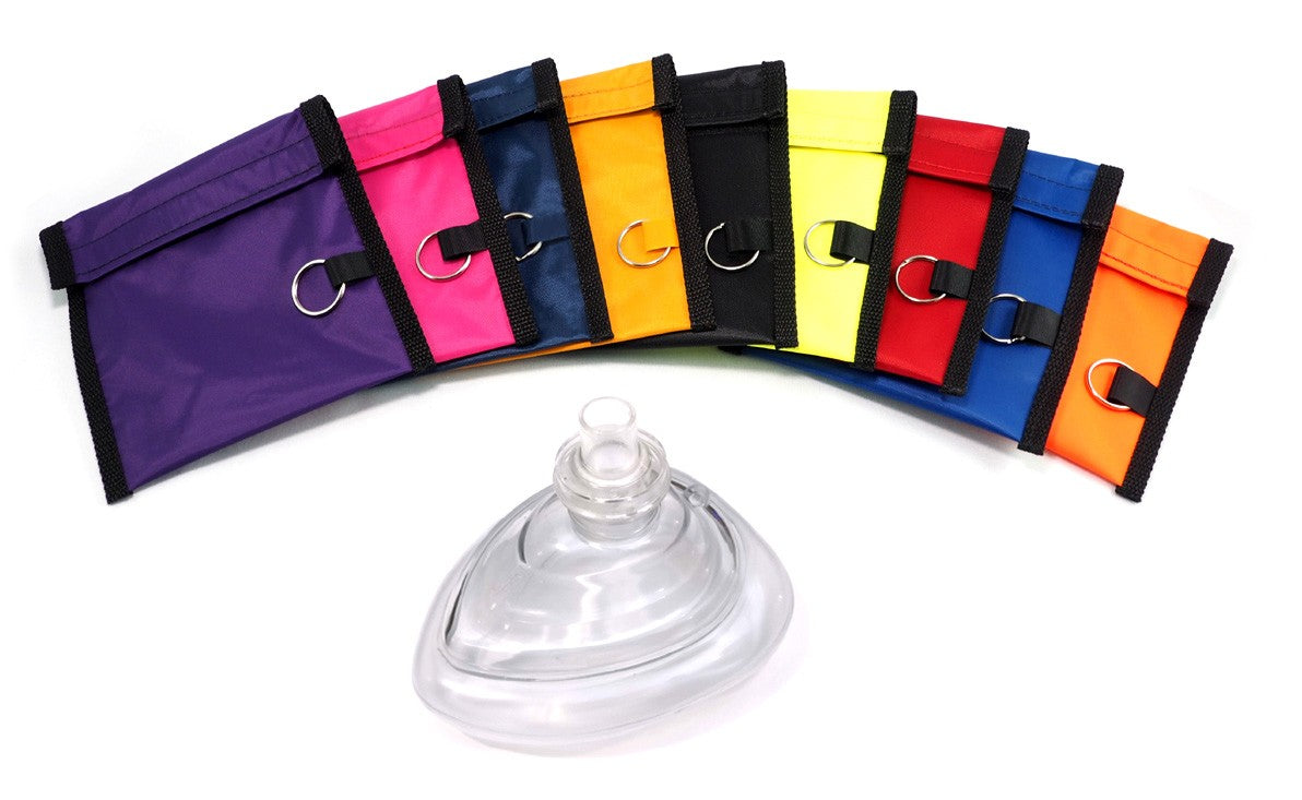 Rescuer® Brand CPR Mask – Oxygen Port, Hard Case, One-Way Valve + Filter