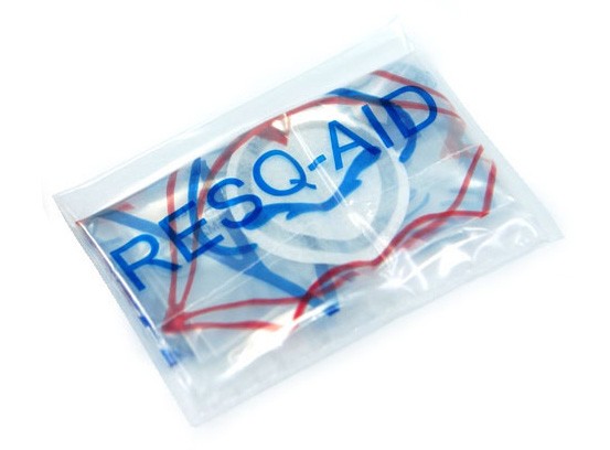 Resq-Aid® CPR shield with check valve and filter